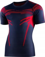 Koszulki męskie - Brubeck SS13700 Koszulka męska DRY z krótkim rękawem ciemnoniebieski/czerwony XXL - miniaturka - grafika 1
