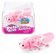 Zabawki do kąpieli - ZURU PETS ALIVE Interaktywny pływający AKSOLOTL aktywowany wodą RÓŻOWY - miniaturka - grafika 1