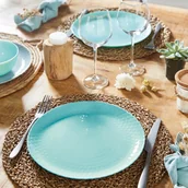 Talerze - Talerz deserowy Pampille 19 cm turkusowy LUMINARC - miniaturka - grafika 1
