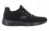 Buty sportowe męskie - Buty męskie Skechers Dynamight 58360-BBK niskie czarne 44 - miniaturka - grafika 1