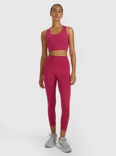 4F Legginsy treningowe 7/8 z wysokim stanem damskie - czerwone S - Legginsy 4F Legginsy treningowe 7/8 z wysokim stanem damskie - czerwone S - Legginsy - miniaturka - grafika 1