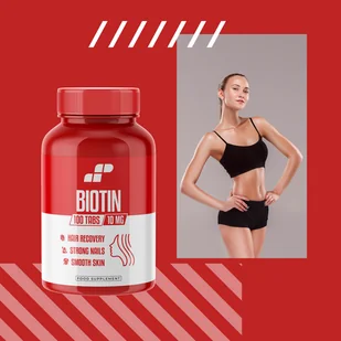 MP SPORT Biotin 10mg - 100tabs - Biotyna - Witaminy i minerały dla sportowców - miniaturka - grafika 7
