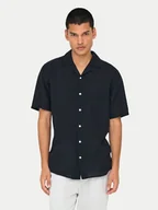 Koszule męskie - Only & Sons Koszula Caiden 22025116 Czarny Slim Fit - miniaturka - grafika 1