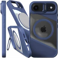 Etui i futerały do telefonów - Etui Do Magsafe Do iPhone 17 Air Fusion, Niebieskie, Clear, Podstawka - miniaturka - grafika 1