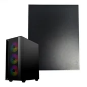 Akcesoria do komputerów stacjonarnych - Gembird Prawy panel boczny do obudowy Fornax 4000 czarny blacha - miniaturka - grafika 1