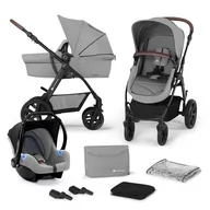 Wózki dziecięce - Kinderkraft wózek wielofunkcyjny MOOV CT 3w1 (MINK) GREY - miniaturka - grafika 1