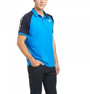 Ariat Koszulka męska TEAM 3.0 SS POLO SS21 - imperial blue - Koszulki jeździeckie - miniaturka - grafika 1