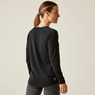 Koszulka sportowa z długim rękawem damska Discern - Odzież trekkingowa damska - miniaturka - grafika 1