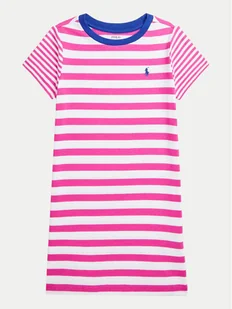 Polo Ralph Lauren Sukienka codzienna 313957122002 Różowy Regular Fit - Sukienki i spódniczki dla dziewczynek - miniaturka - grafika 1