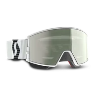 Gogle narciarskie - Gogle na Skuter Śnieżny Scott React Amp Pro-Amp Pro Chrome Złamany Biały/Czarny - miniaturka - grafika 1