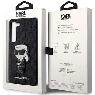 Karl Lagerfeld KLHCS23MSAKLHKPK S23+ S916 hardcase czarny/black Saffiano Monogram Ikonik - Etui i futerały do telefonów - miniaturka - grafika 8