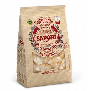 Sapori Cantuccini Toscani ciasteczka migdałowe 250 - Przekąski dla dzieci - miniaturka - grafika 1