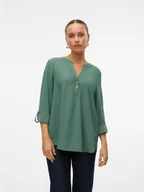 Bluzki damskie - Vero Moda Bluzka w kolorze zielonym - miniaturka - grafika 1