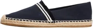 Espadryle damskie - Tommy Hilfiger Damskie frędzle płótno zamknięte Espadryle Fw0fw08881, Niebieski kosmiczny niebieski, 37 EU - miniaturka - grafika 1