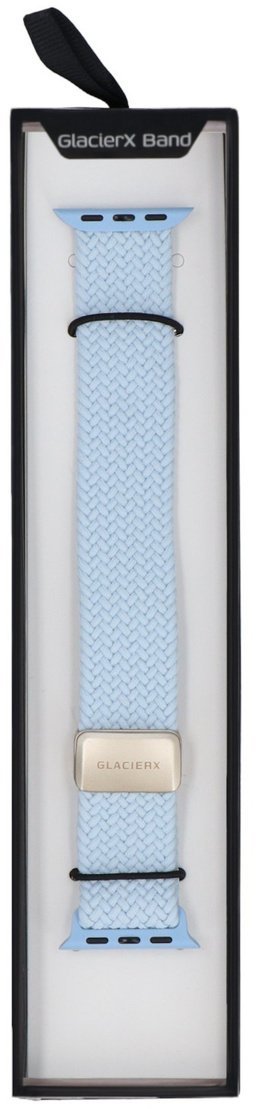 GlacierX Nowy pasek GlacierX Braided Magnetic Buckle Dreamy Blue do Apple Watch 38/40/41mm Błękitny