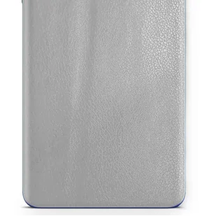 Folia naklejka skórka strukturalna na TYŁ do TCL Tab 10L - Skóra Srebrna - apgo SKINS - Akcesoria do tabletów i e-booków - miniaturka - grafika 1