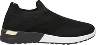 Trampki damskie - Trampki damskie Slip On Buty Sportowe Lekkie Buty Casualowe Soraya Czarny Rozmiar 41 - miniaturka - grafika 1