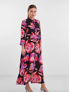 YAS Sukienka koszulowa 26030726 Kolorowy Regular Fit - Sukienki - miniaturka - grafika 1