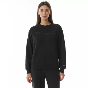 Damska bluza dresowa nierozpinana bez kaptura Champion Rochester Crewneck Sweatshirt - czarna - CHAMPION - Bluzy sportowe damskie - miniaturka - grafika 1