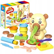 Masy plastyczne - ZESTAW CIASTOLINA MASA PASTYCZNA WYCISKARKA MAKARONU DLA DZIECI NA PREZENT - miniaturka - grafika 1