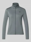 Kurtki i kamizelki sportowe damskie - Kurtka treningowa ze stójką i logo - miniaturka - grafika 1