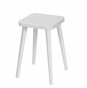 Taboret lub hocker kwadratowy ze sklejki Gray Moon, Wykończenie nogi - Buk - farba szara, Wysokość [cm] - 47, Wymiar siedziska [cm] - 30x30 - Taborety i hokery - miniaturka - grafika 1