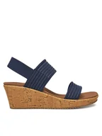 Sandały damskie - Skechers Sandały Beverlee-Sheer Luck 119571/NVY Granatowy - miniaturka - grafika 1