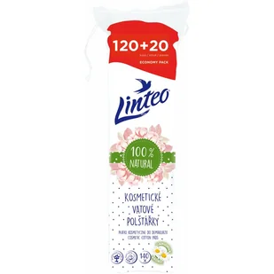 LINTEO LINTEO Płatki kosmetyczne Linteo 120 + 20 szt - Waciki, płatki i patyczki kosmetyczne - miniaturka - grafika 1