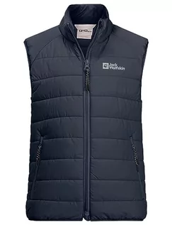 Kurtki i płaszcze dla chłopców - Jack Wolfskin ZENON VEST K, niebieski (Night Blue), 140 - grafika 1