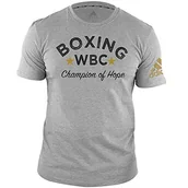 Koszulki męskie - adidas T-shirt, WBC Boxing, szary - miniaturka - grafika 1
