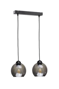 KET Loftowa LAMPA wisząca KET1245 skandynawska OPRAWA szklany ZWIS kaskada czarna złota KET1245 - Lampy sufitowe - miniaturka - grafika 6