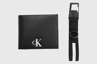 Portfele - Calvin Klein Jeans Zestaw portfel + brelok K60K610150 one size Trifold+Hardware Keyfob - miniaturka - grafika 1