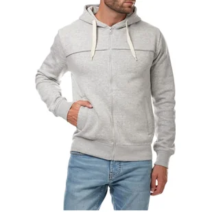 Bluza męska Hopenlife Laurent szara rozsuwana z kapturem-S - Swetry męskie Bluza męska Hopenlife Laurent szara rozsuwana z kapturem-S - Swetry męskie - miniaturka - grafika 1