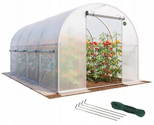 TUNEL FOLIOWY OGRODOWY UV-4 SZKLARNIA 4x2.5m NAMIOT PREMIUM 10m2 FOLIAK - Szklarnie ogrodowe - miniaturka - grafika 1