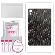 Akcesoria do tabletów i e-booków - folia naklejka skórka strukturalna na TYŁ do Samsung Galaxy Tab S9 - Carbon Pixel Czarny - apgo SKINS - miniaturka - grafika 1