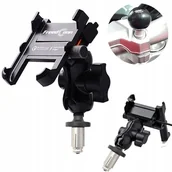 Pozostałe akcesoria do telefonów - UCHWYT NA TELEFON ŁADOWARKA USB QC 3.0 MOTOCYKLOWY - miniaturka - grafika 1