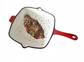 Patelnie - Patelnia żeliwna grillowa 26cm 1,9l MG Home - miniaturka - grafika 1