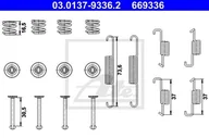 Układ hamulcowy - akcesoria - Zestaw akcesoriów, szczęki hamulcowe hamulca postojowego ATE 03.0137-9336.2 - miniaturka - grafika 1