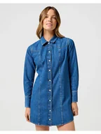 Sukienki - Damska sukienka Wrangler REG DENIM XS - miniaturka - grafika 1