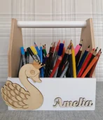 Przyborniki na biurko - Przybornik na kredki PK205 - miniaturka - grafika 1