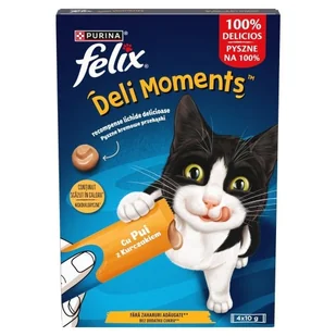 PURINA FELIX Deli Moments Chicken 4x10g - Przysmaki dla kotów - miniaturka - grafika 1