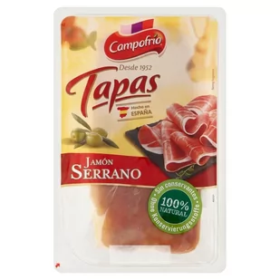 Campofrio Szynka wieprzowa Jamón Serrano w plastrach 80 g - Kiełbasa i wędliny - miniaturka - grafika 1