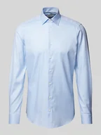 Koszule męskie - Koszula biznesowa o kroju body fit z kołnierzykiem typu kent - miniaturka - grafika 1