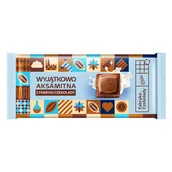 Czekolada - Czekolada Mleczna "Wyjątkowo Aksamitna z Fabryki Czekolady" 90 g E.Wedel - miniaturka - grafika 1