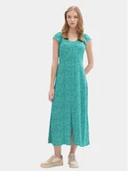 Sukienki - Tom Tailor Denim Sukienka letnia 1042000 Zielony Regular Fit - miniaturka - grafika 1