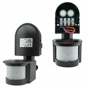 Czujnik Ruchu Pir Podczerwień Sensor 300W Zasięg max 12m Czarny Regulowany - Akcesoria do oświetlenia - miniaturka - grafika 1