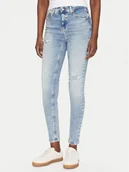 Spodnie damskie - Tommy Jeans Jeansy Nora DW0DW20024 Niebieski Skinny Fit - miniaturka - grafika 1