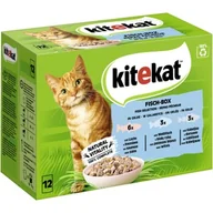 Mokra karma dla kotów - Kitekat Multipack Fisch Box w galarecie 12 x 85 g - miniaturka - grafika 1