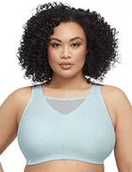 Biustonosze - Biustonosz sportowy Glamorise damski, Antyczny niebieski/szary, 85D - miniaturka - grafika 1