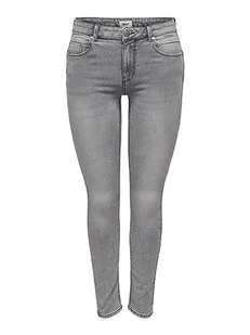 ONLY Onldaisy damskie spodnie jeansowe Reg Push Up Sk ANK DNM, Jasnoszary denim, 33W / 34L - Spodnie damskie - miniaturka - grafika 1